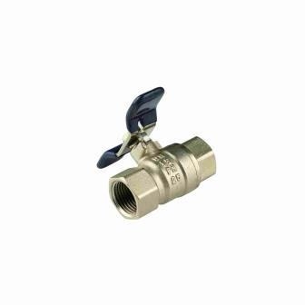 INOB200 ব্রাস বল ভালভ DN15 Bore Butterfly Handle Valve 1/2in - 2in মহিলা থ্রেড