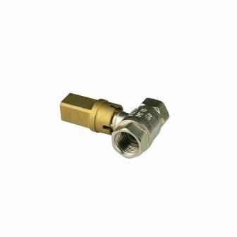 INOB300 স্ট্যান্ডার্ড ব্রাস বল ভালভ Bore Key Handle 1/2in - 3/4in মহিলা থ্রেড লক বল ভালভ