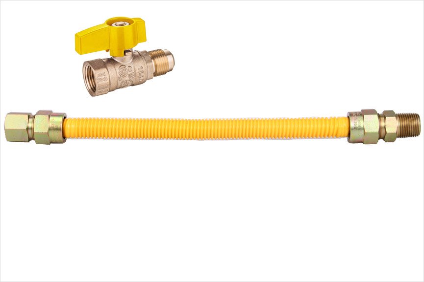 গ্যাস সংযোগকারী জন্য 150PSI Ss304 নমনীয় পায়ের পাতার মোজাবিশেষ corrugated স্টেইনলেস স্টীল পায়ের পাতার মোজাবিশেষ